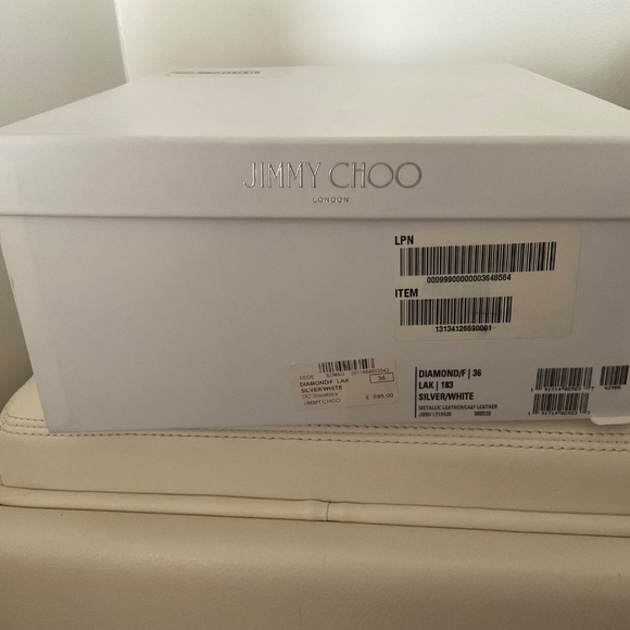 Jimmy Choo diamond silver/white sneakers size 36 - Picture 6 of 7